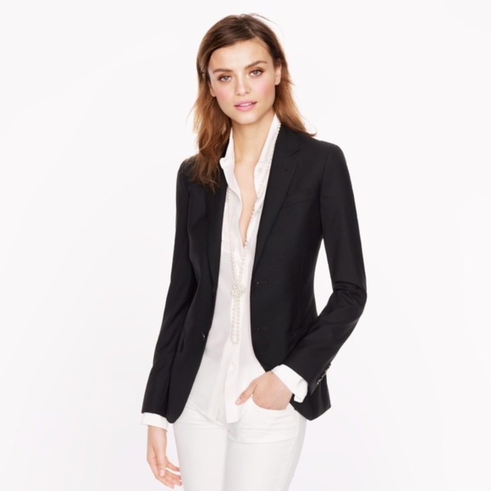 J. Crew Collection Single Breasted Wool Blazer